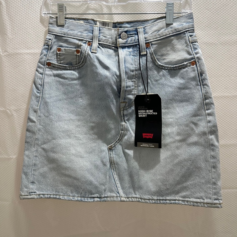 Levi's Sky Blue Mini Denim Skirt - Picture 6 of 8